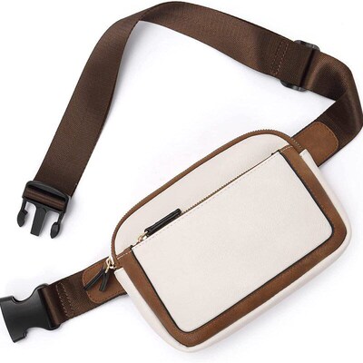 Adjustable Shoulder Strap Artificial Leather Womens Waist Ba