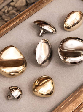 丹麦ferm LIVING不锈钢黄铜挂钩 墙壁打孔衣帽钩精致玄关柜门把手