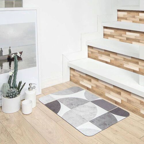 20Pc PVC Waterproof Wood Grain Tile Sticker Kitchen Bathroom