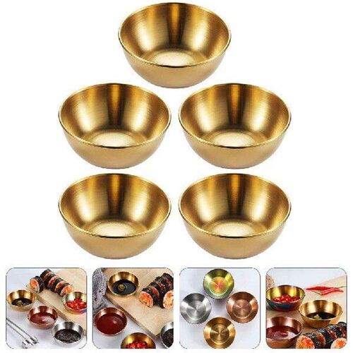 5 Pcs Seasoning Dish Bowl Flavor Appetizer Plates Tomato