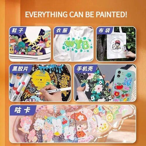 12/24/36/48 Colors Acrylic Paint Marker Set Art Markers Pain