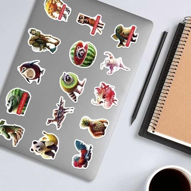 60pcs Tralalero Tralala Stickers Tungtung Sahur Brainrot Not