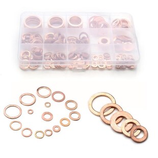 Washer 250PCS Solid Gasket Ring Flat