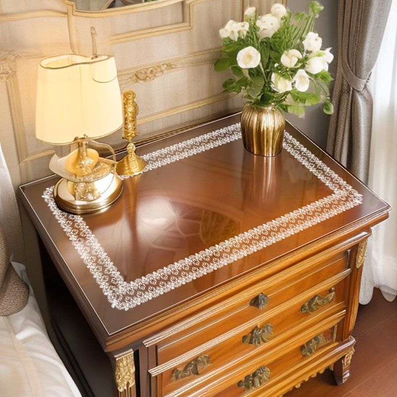 床头柜垫子软玻璃防尘罩盖布蕾丝桌布pvc防水桌垫水晶板台布,居家布艺,桌布,淘宝优惠券,粉丝福利购,淘宝优惠卷