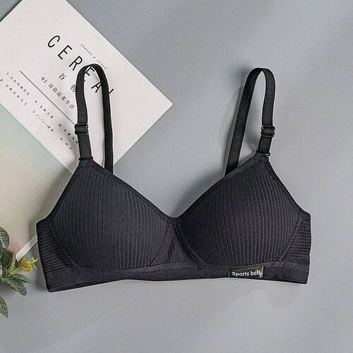 New Cotton Underwear Womencup Bra Wireless Gathered Comfort