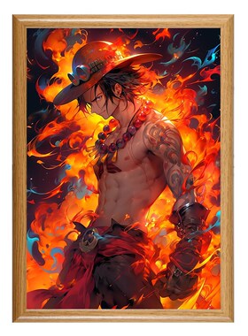 LED lights one piece poster ONEPIECE Hanging paintings decor