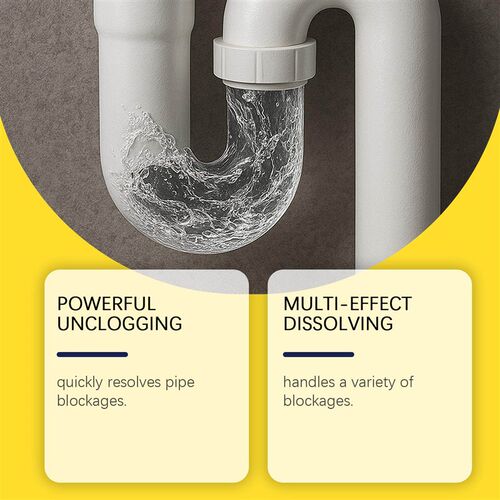 JUE FISH Pipe Unblocker Powder - Effective for Cleaning and