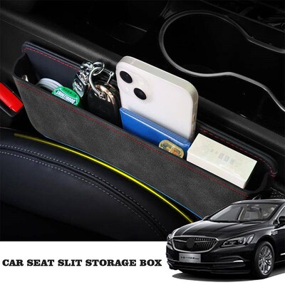 Suede Car Seat Side Storage Pocket For Car Seat  Filler Orga