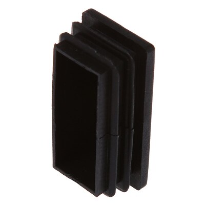 Plastic Rectangle Tube Inserts End Blanking Cap 25x50mm 10 P