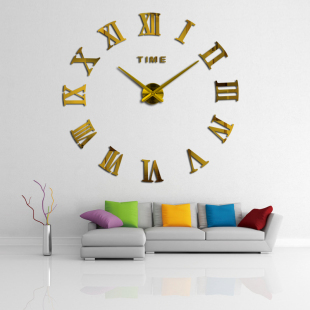 Diy Wall Cock Promotion New Home Decor Large Roman Mirror Fa