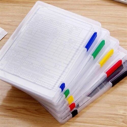 4 Pcs Folder Storage Box File Crate Holder Organizer Case