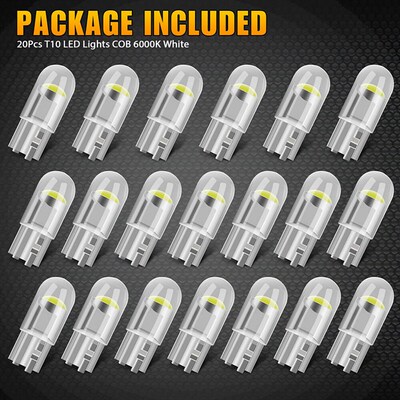 T10 W5W LED CAR Canbus Glass COB 6000k Reading Dome Lamp
