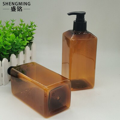 500ML High-grade Shoulder Shampoo Square Bottle Shampoo Bott