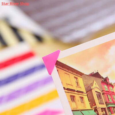4 set = 408 pcs Colorful Corner Paper Stickers for Pictures