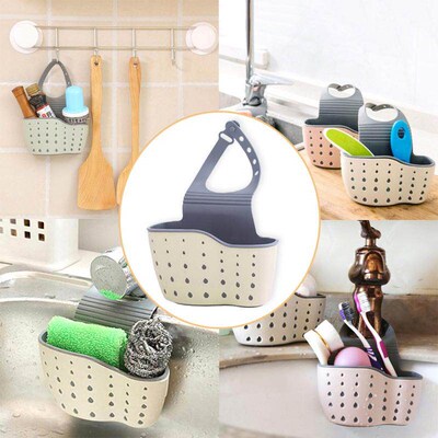 Kitchen Accessories Sink Soap Sponge Holder Utensils Organiz