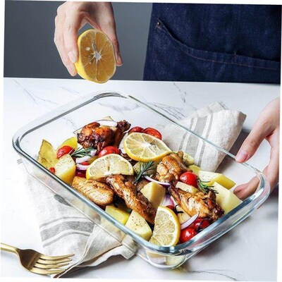 dinner bowls plates dish glass heat resistant baking oven
