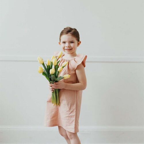 Summer Toddler Baby Girls Dress Cotton Simple Girls Home Dre