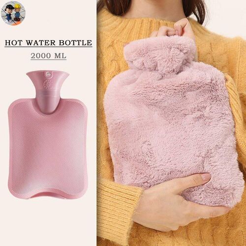 Hot Water Bottle with Cover PVC Hot Bag Hand Feet Warmer