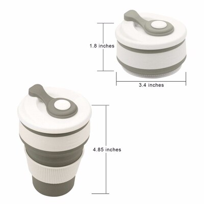 Coffee Mugs Travel Collapsible Silicone Cup Folding Water Cu