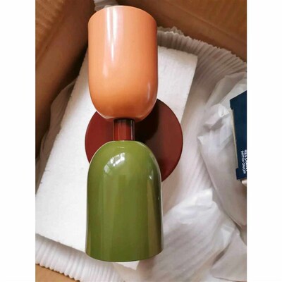 Color double head wall lamp Nordic minimalist modern bedroom
