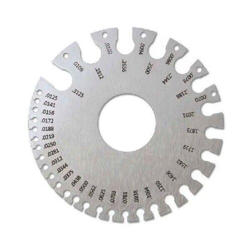 Stainless Steel 0-36 Round AWG SWG Wire Thickness Ruler