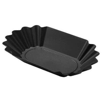 Practical Plastic Coffee Beans Tray 300ml Black Serving