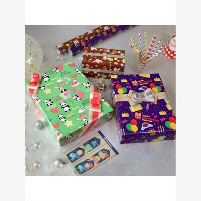 gift wrapping paper children birthday packaging生日礼物包装