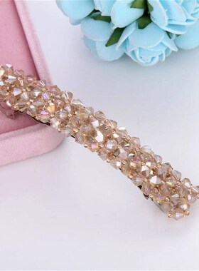 New Korean Elegant Hairpins Hairgrips Crystal Rhinestone Bar