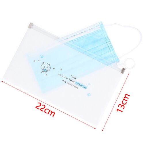 1/4Pcs Cartoon Mask ver Bag Portable Facemask Holder Face Ma