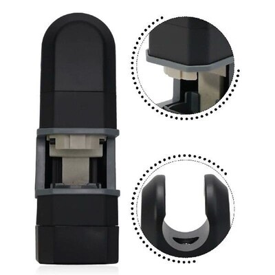 Adjustable Bracket Chrome Installed On The Shower Slide Bar