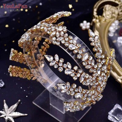 YouLaPan HP425 Bridal Headband Wedding Crowns Bride Tiara an