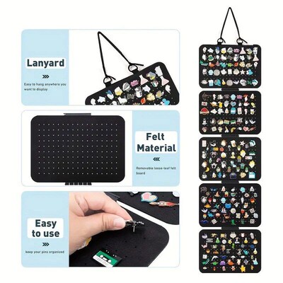 Hanging Enamel Lapel Pin Display Panels Brooch Storage Holde
