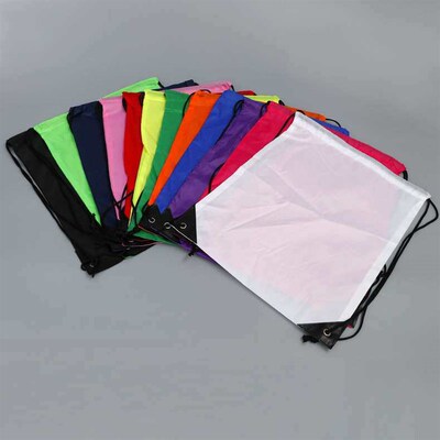 satin drawstring 210d polyester nylon drawstring pocket wate