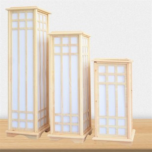 婚庆中式 宫灯路引灯婚礼梅花原木方柱灯笼结婚礼舞台迎宾摆件道具