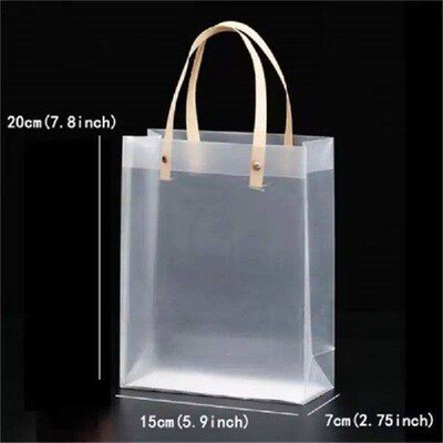 Frosted Tote Bag PVC Waterproof Transparent Eco-friendly
