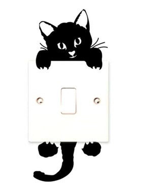 1pc Cartoon Switch Sticker Wall Stickers Home Decor Kids Roo