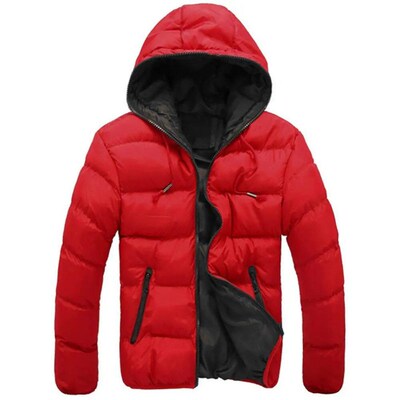 2023 New Men s Parka Autumn Winter Coat Zipper Warm Cotton