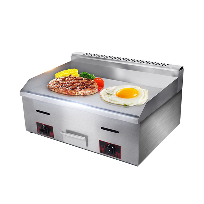 手抓饼机器商用燃气扒炉炸炉一体机油炸锅煮面炉关东煮设备