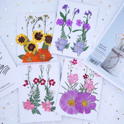 Dried Flower Baffle  Material Bag Face Embossed Photo Leaf P