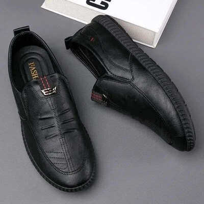 Breathable  Business Leather Men Shoes Summer Slip on Loafer