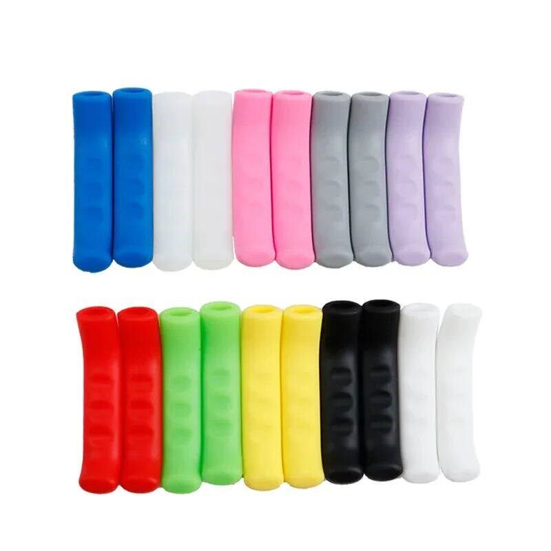 1 Pair Durable Bike Brake Lever Protective Silicone Grips Bi