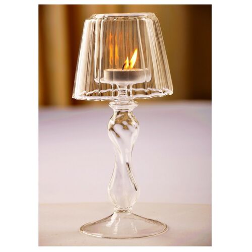 Ins Hot Creative Glass Candlestick Glass Candle Holder for T