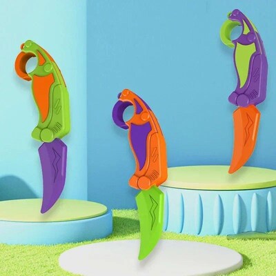 3D Printed Gravity Claw Knife Toy Stress Relief Butterfly Fi