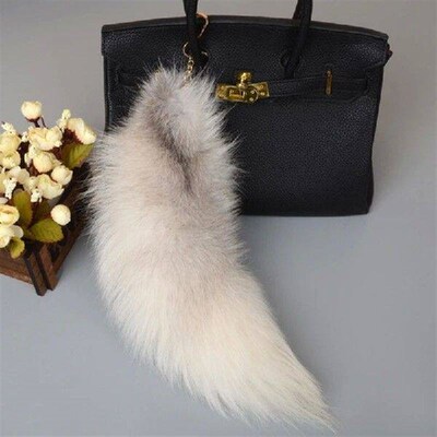 Cute Animal Tail Keychain Personalized Fur Pendant Key