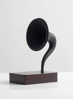 东来家居复古留声机摆件创意样板间售楼处客厅书房书柜酒柜装饰品