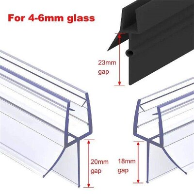 Shower Screen Door Seal Strip PVC Frameless Shower Door