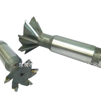 焊刃式5度0度钨钢直柄燕尾刀鸠尾立铣刀镶合金燕尾铣刀1-0MM