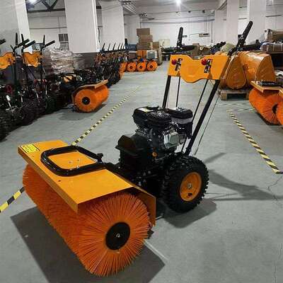 建筑工地扫灰机 地坪铣刨灰渣沙土清扫机 手推式小型路面扫地机