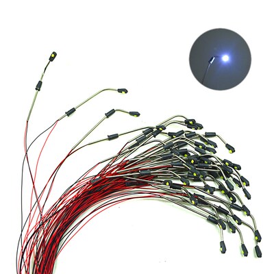 50pcs 1:75-1:500 Scale ama Architectural Metal Lamp Model 3V