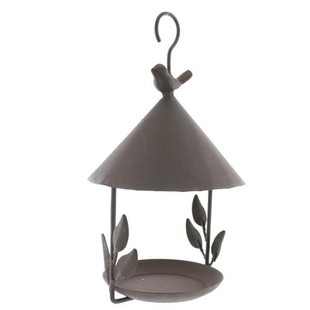 田园铁艺小鸟喂鸟器雨水喂水盘挂饰小号吊篮挂篮阳台庭院装饰挂件